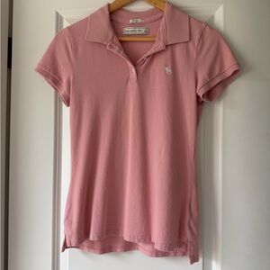 …Abercrombie & Fitch Pink Polo Shirt